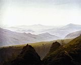 Caspar David Friedrich Morning in the Mountains painting